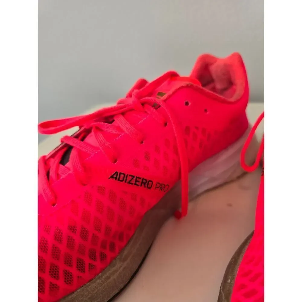Adidas Adizero Women’s US 9.5 Pink Coral Running Shoes Athleisure Performance